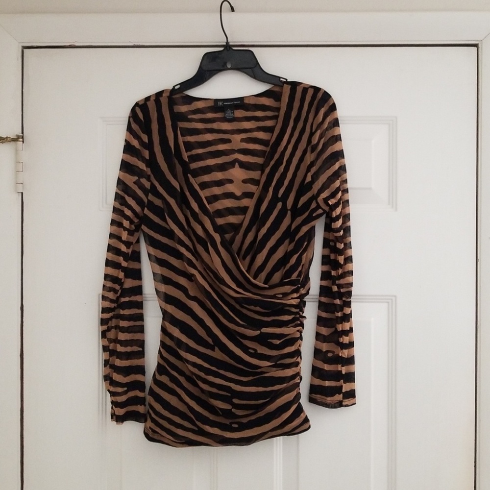 Inc Animal Print Top